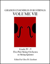 Graded Ensembles For Strings - Volume VII Orchestra sheet music cover